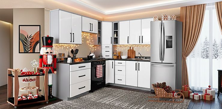 Cocina Escuadra Osaka Blanco