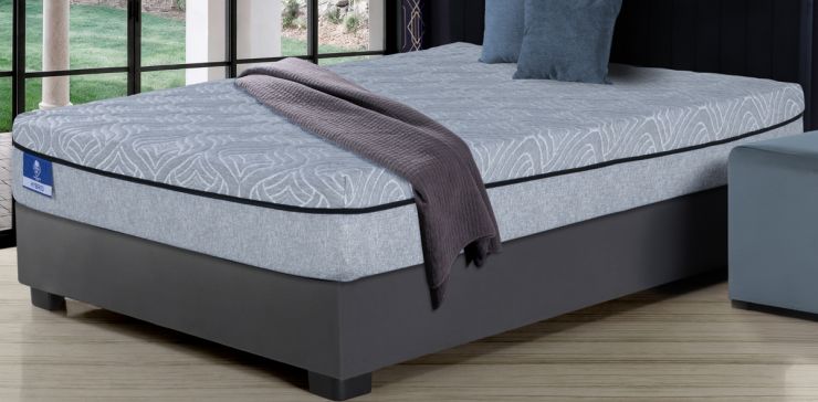 Colchón Spring Air Matrimonial Hybrid Gris