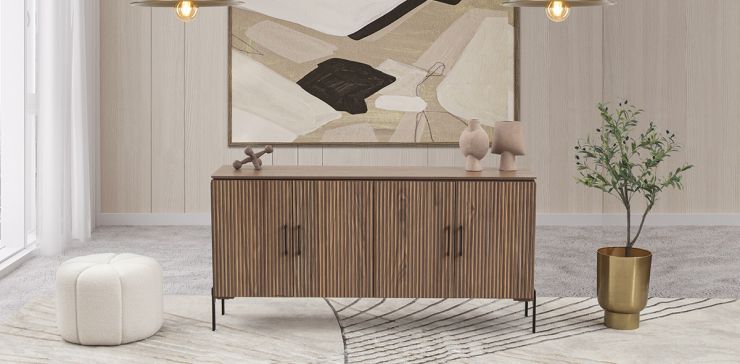 Aparador 160 cm Vanila Café