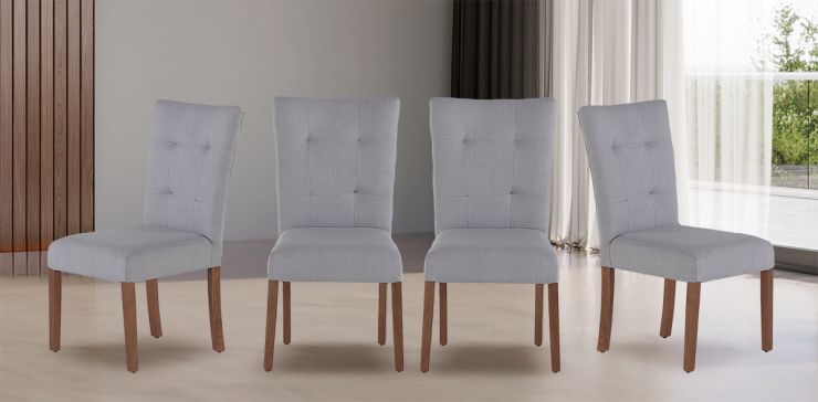 Juego de 4 Sillas Góndola Gris