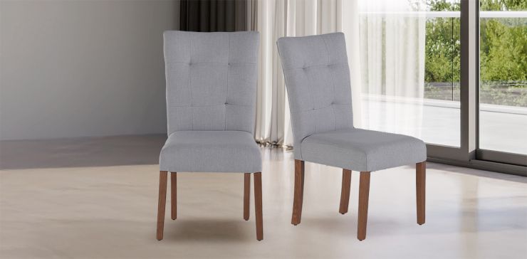 Juego de 2 Sillas Góndola Gris