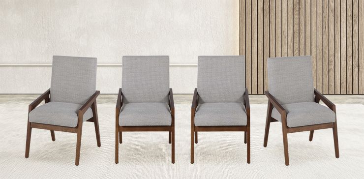 Juego de 4 Sillones Kansas Beige