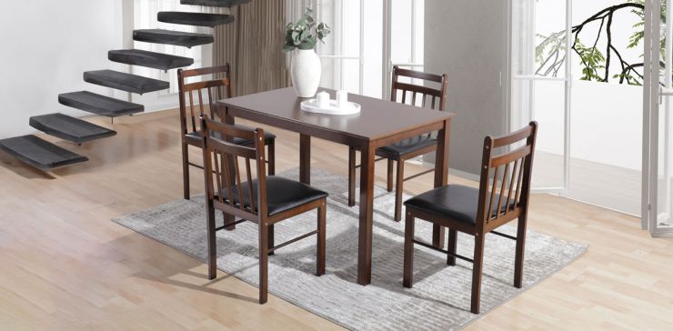 Comedor New Jack 5 Piezas Café