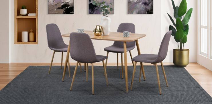 Comedor Murcia Café con 4 Sillas Morado