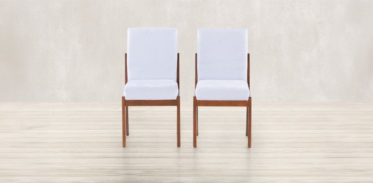 Juego de 2 Sillas Cretta Blanco