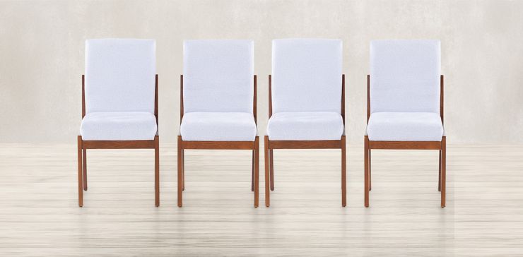 Juego de 4 Sillas Cretta Blanco
