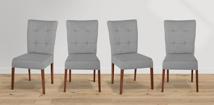Juego de 4 Sillas Góndola Gris