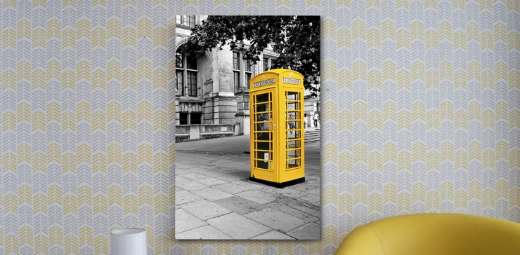 Cuadro Decorativo Frid Cabina Amarillo