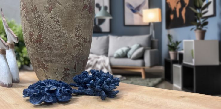 Juego de Corales Decorativos Olivet Blanco 2 Piezas