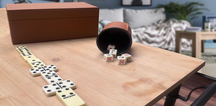 Juego de Dominó y Cartas Darwin Café