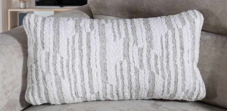  Cojín Decorativo 55 X 35 cm Ishara Pearl Combinado Gris