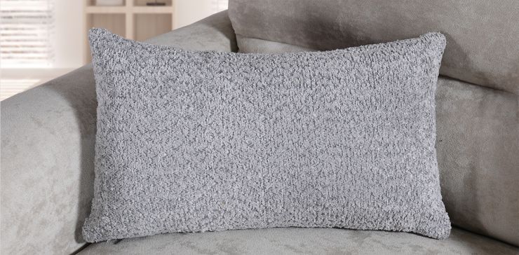 Cojín Decorativo 55 x 35 cm Cose Bone Gris