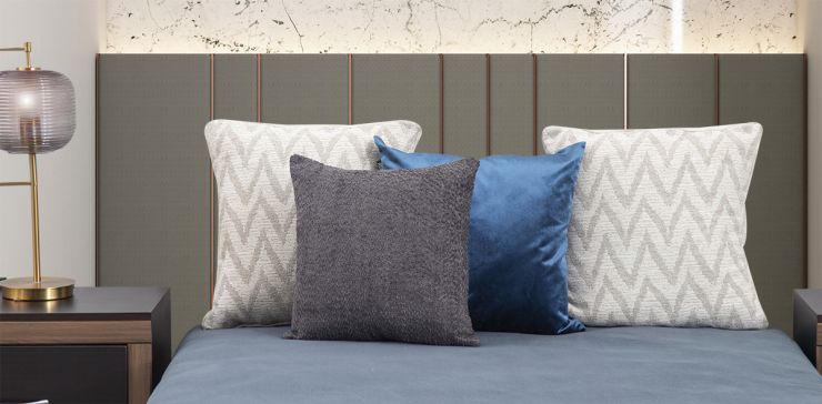 Cojín Decorativo Glass Glow Gris II