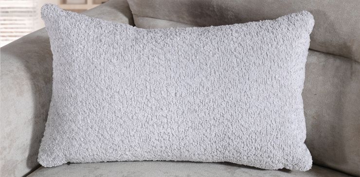 Cojín Decorativo 55 X 35 cm Glow Gris