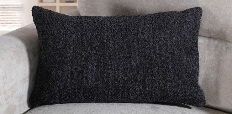 Cojín Decorativo 55 X 35 cm Glow Negro
