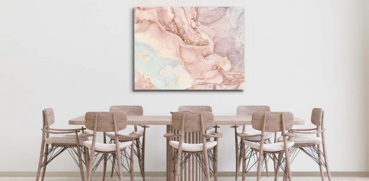 Cuadro 80 x 130 cm Alcohol Multicolor