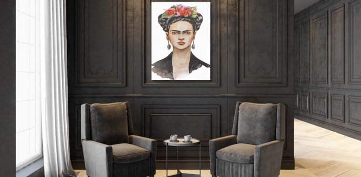 Cuadro 130 x 180 cm Kahlo Multicolor