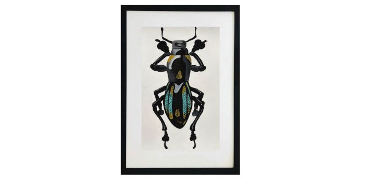 Cuadro 90 x 60 cm Escarabajo 2.2 Verde