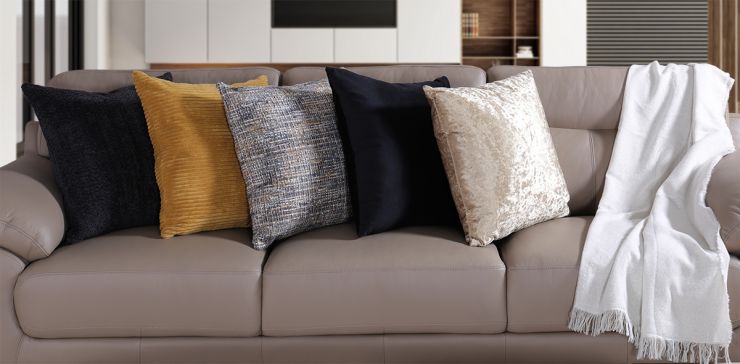 Paquete de 5 Cojines Decorativos Paleta Dorado