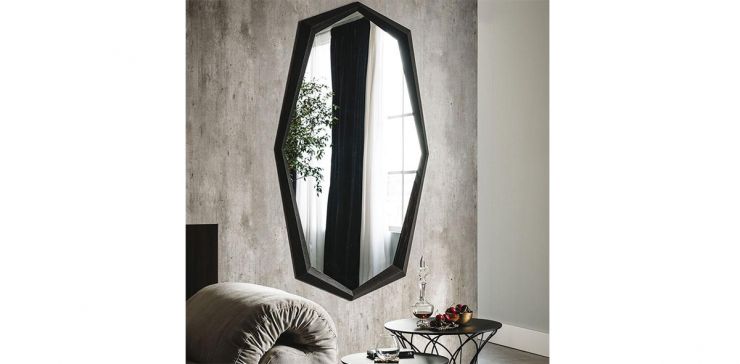 Espejo Octagonal Florencia  Negro