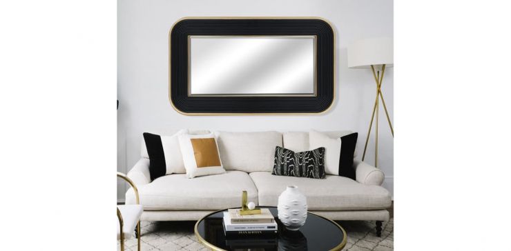 Espejo Rectangular Spegel  Negro