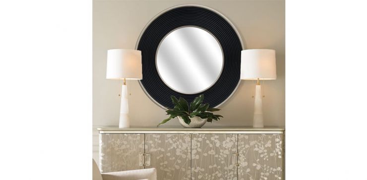 Espejo Redondo Tondo  Negro