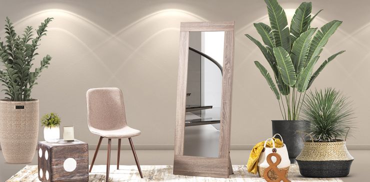 Espejo Decorativo Addam Beige