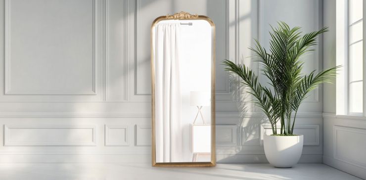Espejo Decorativo Davos Dorado