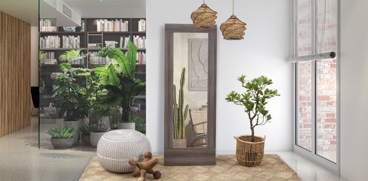 Espejo Decorativo Addam Gris