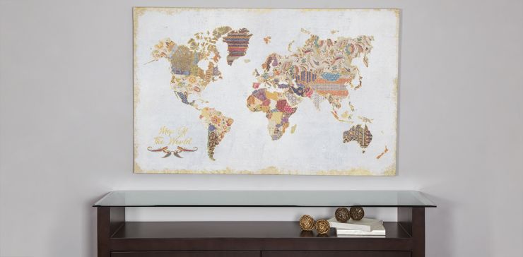 Cuadro Giclee Mapa 