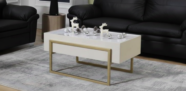 Mesa de Centro Casa Anahí Thea Blanco