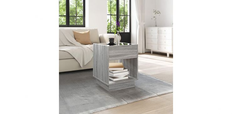 Mesa De Centro Cuadrada Haifa Gris