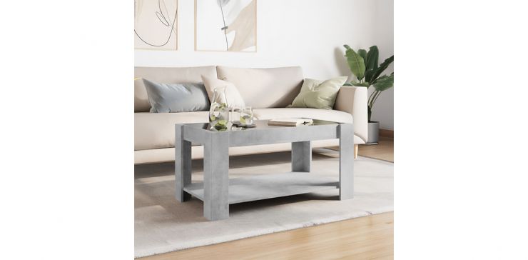 Mesa De Centro Rectangular Jandal Gris