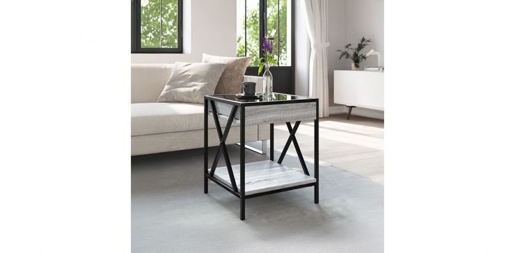 Mesa Ocasional Cuadrada Radnick Gris