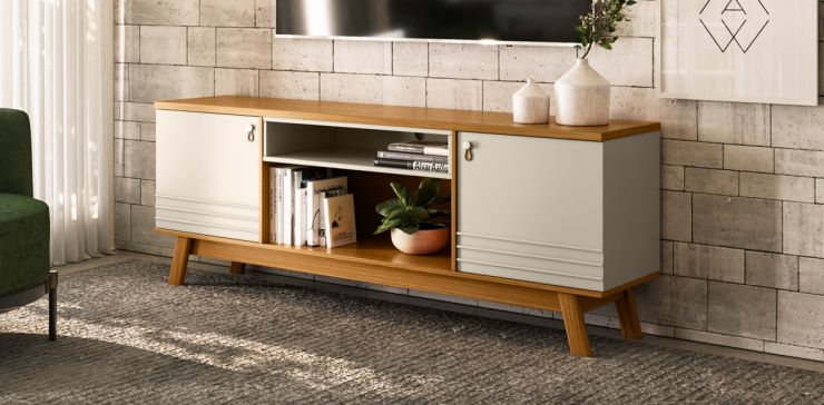 Mesa TV Colorado Blanco