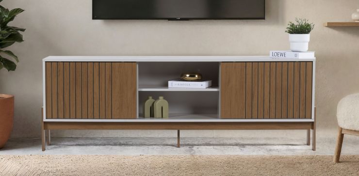 Mesa TV 180 cm Tannen Blanco