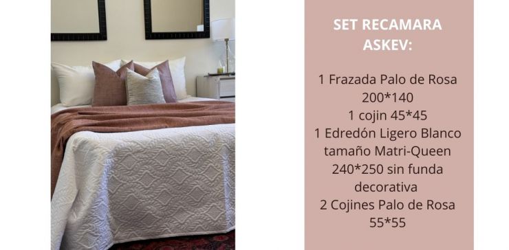 Set de Colcha Askev Multicolor 5 Piezas