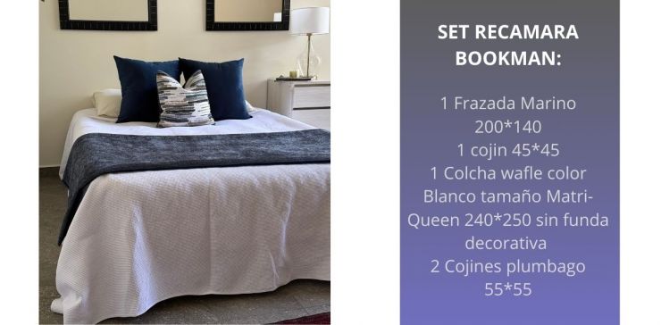 Set de Colcha Bookman Multicolor 5 Piezas
