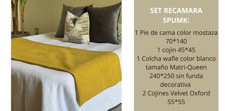 Set de Colcha Spumk Multicolor 5 Piezas