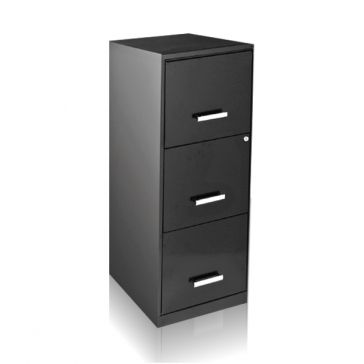 Archivero 3 Gavetas Igor Metal Negro