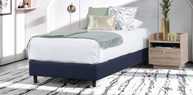 Base de Cama Individual Sander Azul