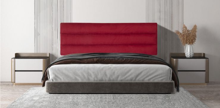 Cabecera Individual Altura Regulable Logan Rojo