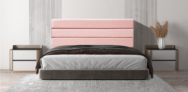 Cabecera Individual Altura Regulable Logan Rosa