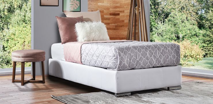 Base de Cama Individual Vielka Blanco