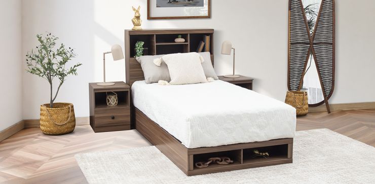 Cama Individual Mateo Café