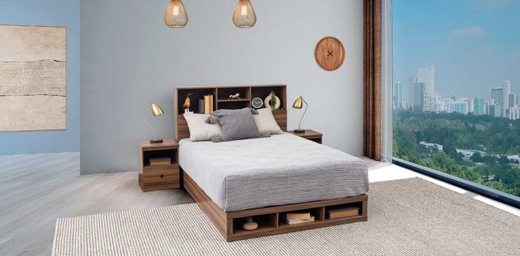 Cama Matrimonial Mateo Café