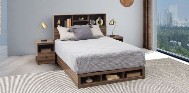 Cama Matrimonial Mateo Café