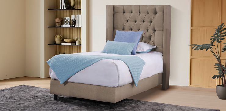 Cama Individual Valeria Beige