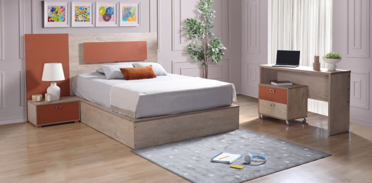 Recámara 5 Piezas Matrimonial Tabata Beige 