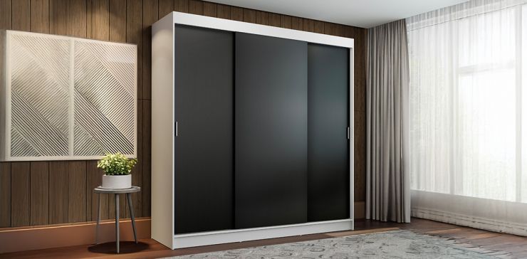 Armario Reno Blanco con Negro